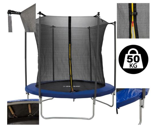 DUNLOP batuts AR IEKŠĒJO TĪklu, diametrs 244 cm Батуты и аксессуары