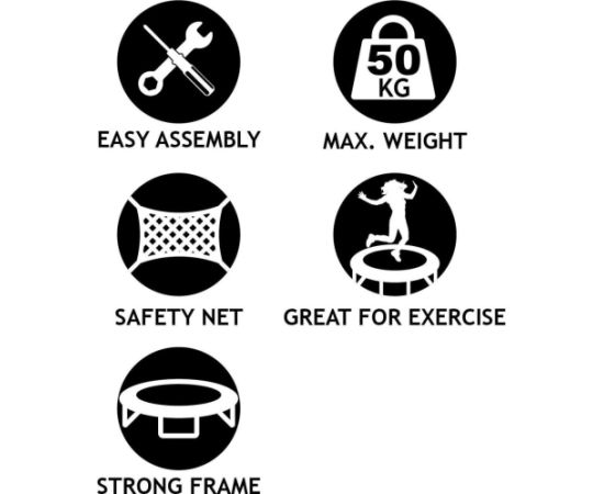 DUNLOP batuts AR IEKŠĒJO TĪklu, diametrs 244 cm Батуты и аксессуары