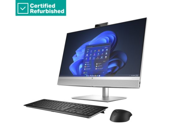 RENEW SILVER HP Elite 870 G9 AIO All-in-One - i7-13700, 16GB, 512GB SSD, 27 QHD Non-Touch AG, GeForce RTX 3050Ti 4GB, WiFi, Height Adjustable, Win 11 Pro, 1 years / 7B0P5EAR#ABF