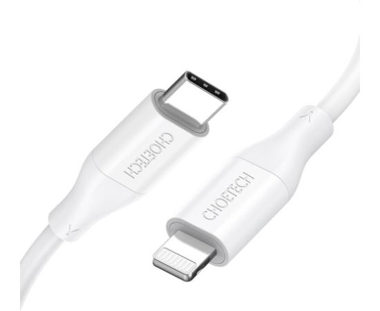 Cable Choetech IP0040 USB-C to Lightning PD18/30W 1,2m (white)