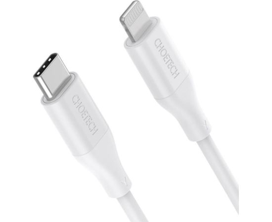 Cable Choetech IP0040 USB-C to Lightning PD18/30W 1,2m (white)