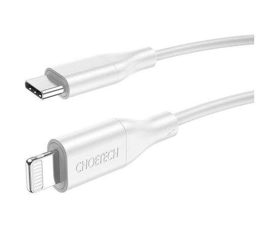 Cable Choetech IP0040 USB-C to Lightning PD18/30W 1,2m (white)