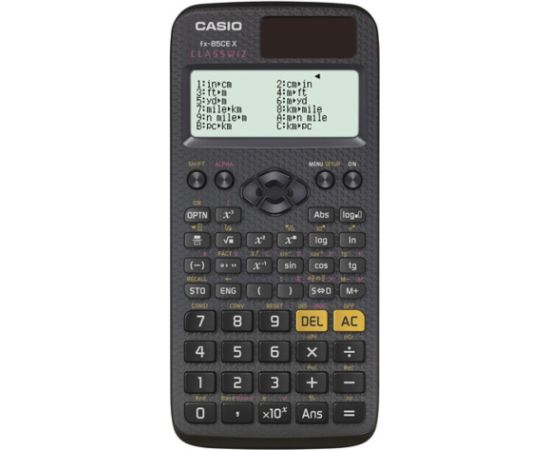 CASIO SCIENTIFIC CALCULATOR FX-85CEX, 379 FUNCTIONS, 77X166MM, BLACK