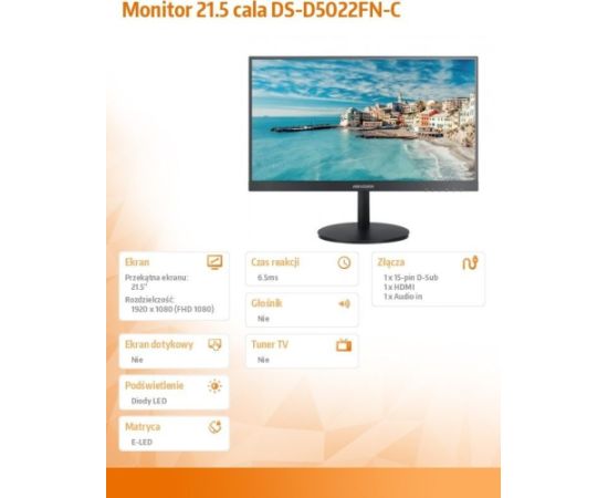Monitors Hikvision DS-D5022FN-C (302504398)