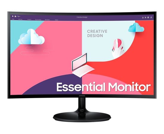 Monitors Samsung Essential monitor S3 S36C (pedestal circular), 27" curved