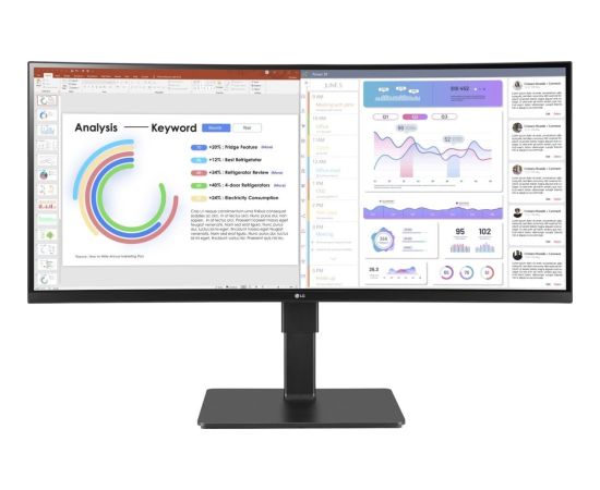 Monitors LG Ultrawide 34BQ77QB-B, 34"