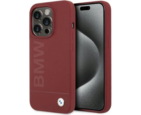 BMW BMHMP15LSLBLRE Aizmugurējais Apvalks priekš Apple iPhone 15 Pro