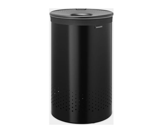 BRABANTIA Veļas grozs, 60L, Matt Black - 242380