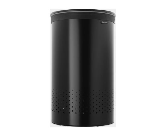 BRABANTIA Veļas grozs, 60L, Matt Black - 242380