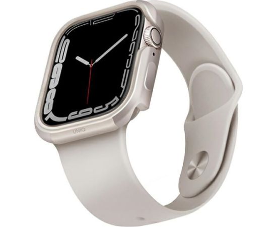 UNIQ etui Valencia Apple Watch Series 4|5|6|7|8|SE 45|44mm. starlight