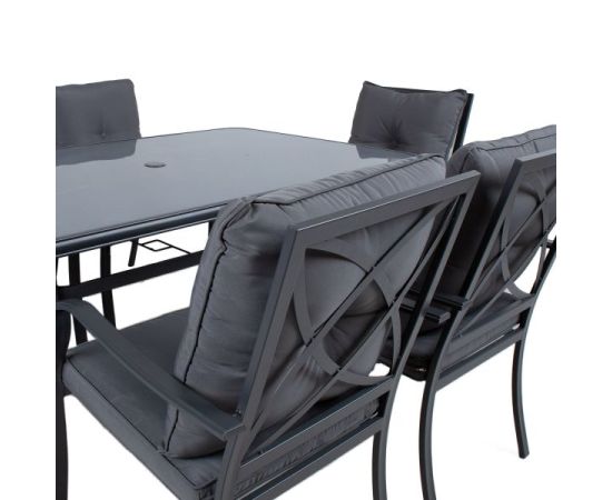 Garden furniture set BOSLER table and 6 chairs