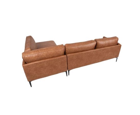Corner sofa SOFIA RC, brown