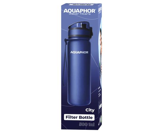 Filter bottle Aquaphor City dark blue 0.5 L