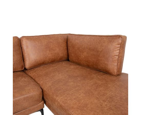 Corner sofa SOFIA RC, brown