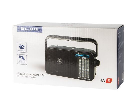 Radio uztvērējs BLOW RA5 Black