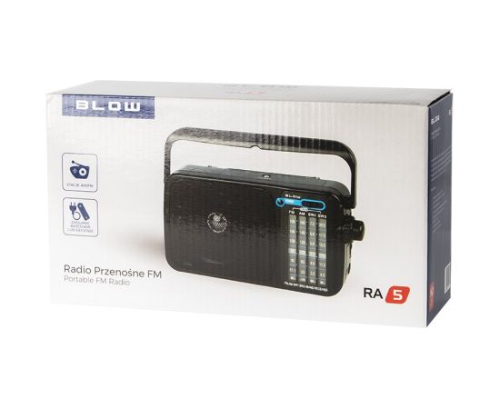 BLOW RA5 Portable Analog Black