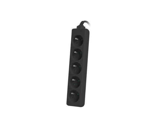 LANBERG POWER STRIP 1.5M BLACK, 5X 230V PL