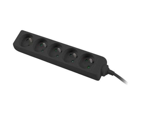 LANBERG POWER STRIP 1.5M BLACK, 5X 230V PL