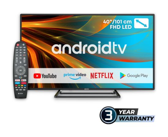 eSTAR Android TV 40"/101cm 2K FHD LEDTV40A2T2 Black