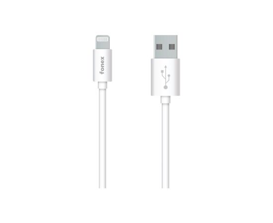 Data Cable USB to Lightning MFI 2.4A 12W 1.2m By Fonex White