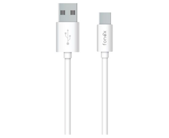 Data Cable USB to Type-C 25W 1m By Fonex White