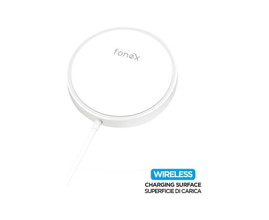 Wireless Charger 15W Type-C 1m By Fonex White
