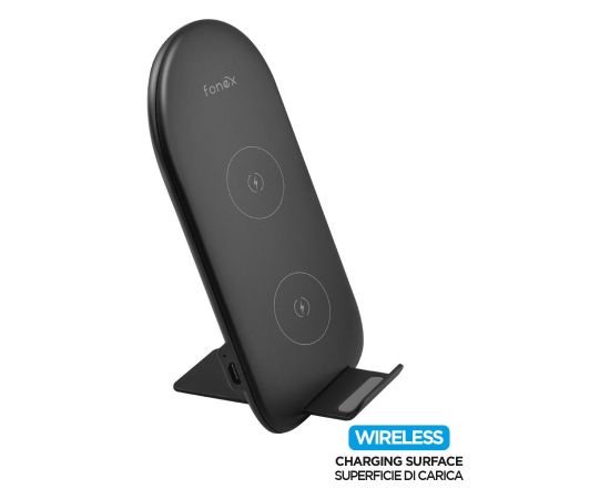 Wireless Charger Stand 10W Speed ​​Charge By Fonex Black