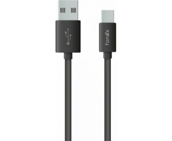 Data Cable USB to Type-C 25W 1.5m By Fonex Black