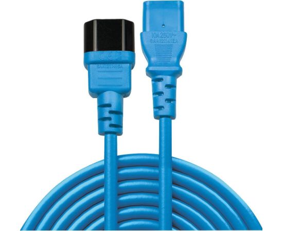 CABLE POWER IEC EXTENSION 0.5M/BLUE 30470 LINDY