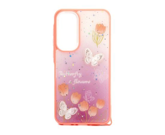 iLike Samsung  Galaxy A35 EPOXY CARTOON COVER Light Pink