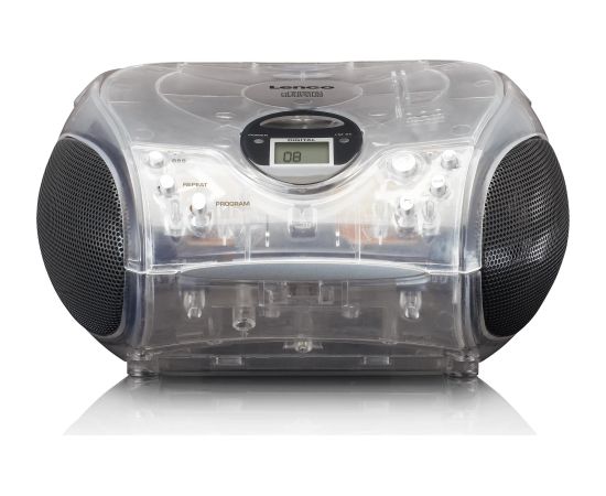 Portable stereo FM radio with CD player Lenco SCD24TR