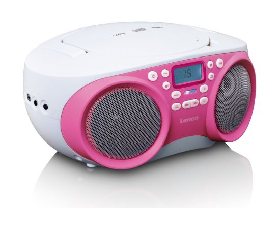 Portable FM-radio/CD/MP3/USB player Lenco SCD301PK