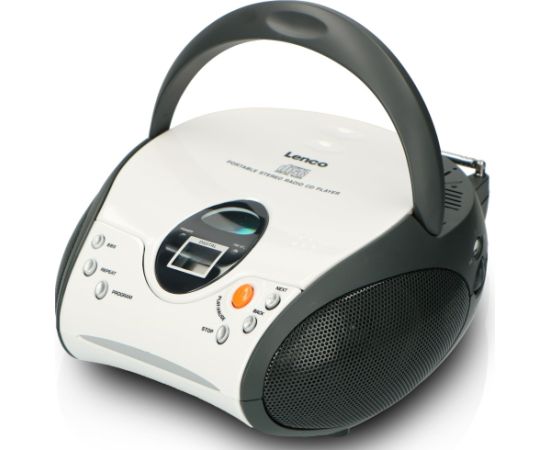 Portable stereo FM radio with CD player Lenco SCD24WH