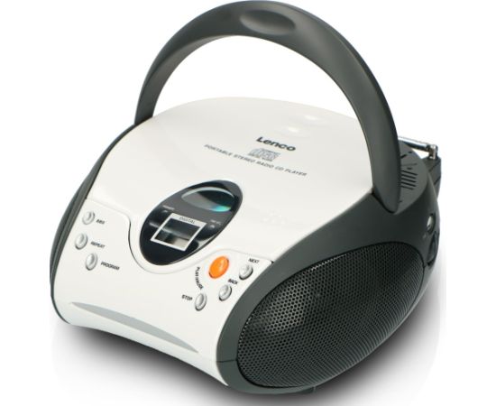 Portable stereo FM radio with CD player Lenco SCD24WH Magnetolas