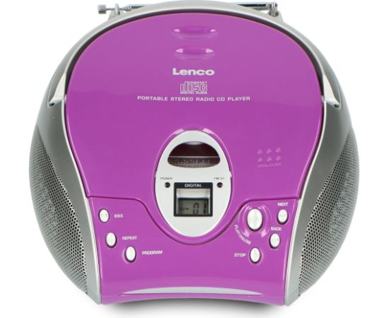 Portable stereo FM radio with CD player Lenco SCD24PU