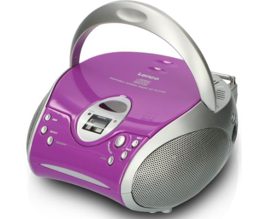 Portable stereo FM radio with CD player Lenco SCD24PU