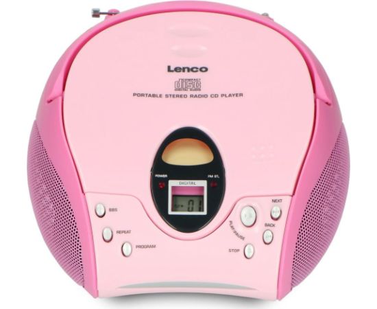 Portable stereo FM radio with CD player Lenco SCD24P