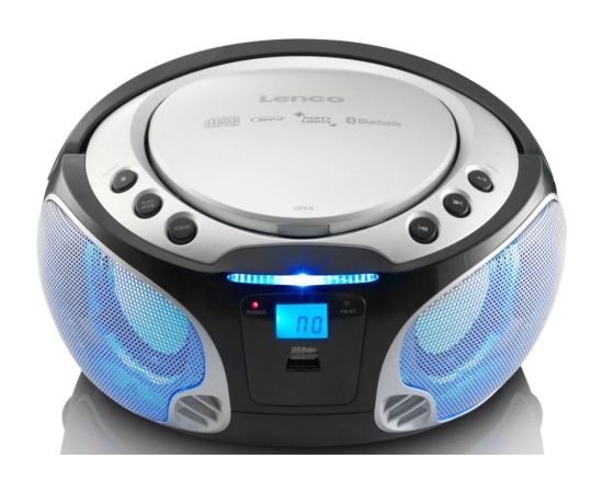Portable stereo FM radio with CD player Lenco SCD550SI