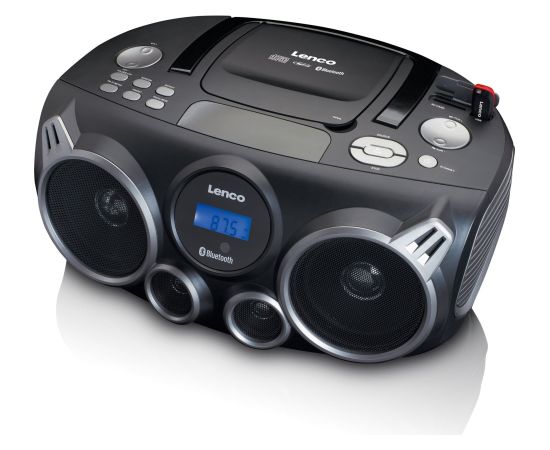 Portable Bluetooth/CD/FM radio, black Lenco SCD100BK