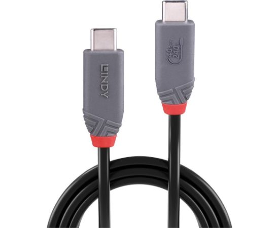 CABLE USB4 240W TYPE C 1.5M/40GBPS ANTHRA LINE 36957 LINDY