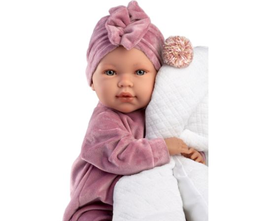 Llorens Кукла младенец Абрил 42 см (подушка, плачет, говорит, с соской, мягкое тело) Испания LL74118