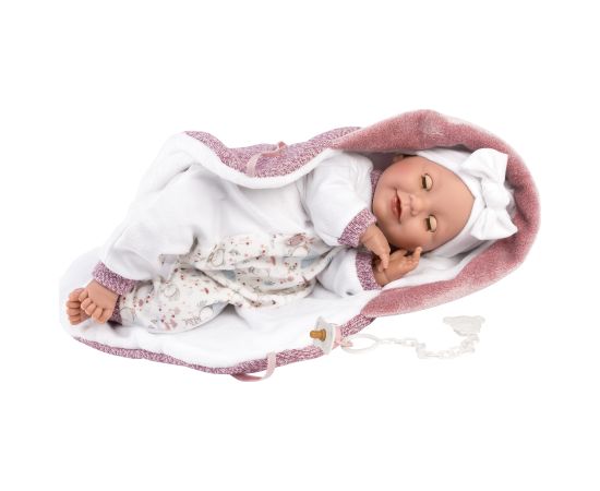 Llorens Кукла младенец Хейди 42 см (глаза закрываются, с соской, мягкое тело) Испания LL17440