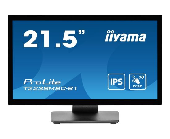 Monitors iiyama ProLite T2238MSC-B1 (21.5") 1920x1080 px Full HD LED