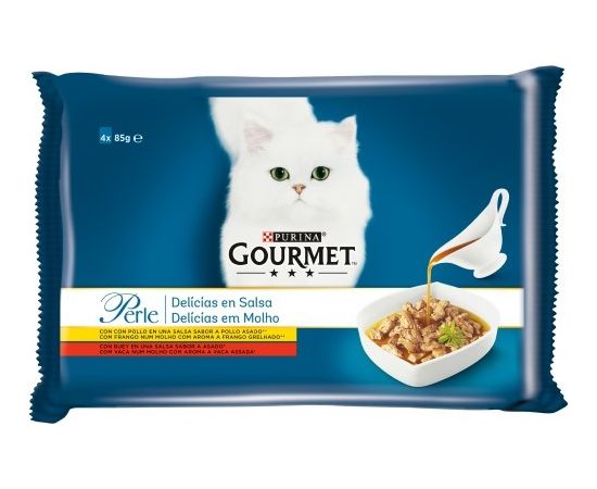 Purina Gourmet Perle mini filets in sauce 4x85g