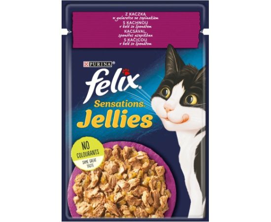 Purina FELIX Sensations Duck and spinach - wet cat food - 85 g