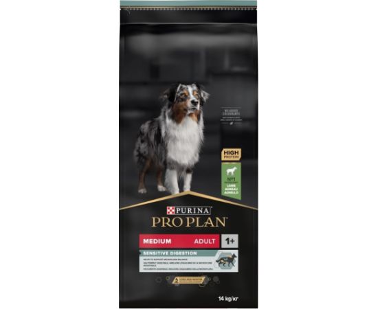 Purina Medium Adult Sensitive Digestion with OPTIDIGEST 14 kg Lamb