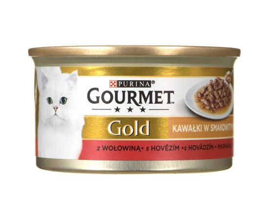 Purina GOURMET Gold Sauce Delight Beef - wet cat food - 85 g