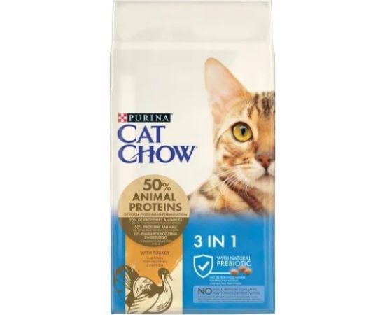 Purina Cat Chow 3in1 cats dry food 15 kg Adult Turkey