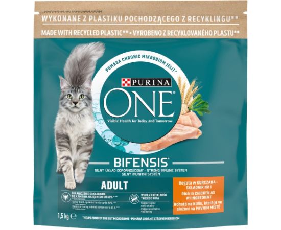 PURINA One Bifensis Adult Chicken - dry cat food - 1,5 kg