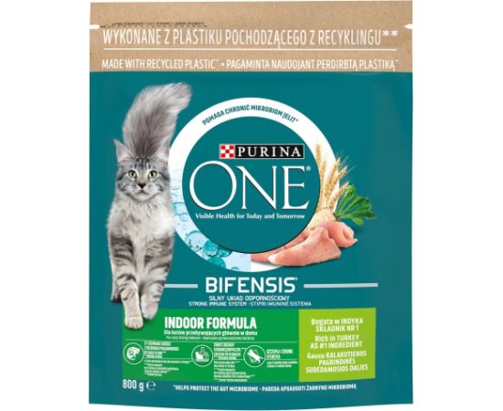 PURINA One Bifensis Adult Indoor - dry cat food - 800 g
